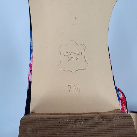 Talbots Edison D'Orsay Botanical Floral Pointed Toe Flats, Size 7 - Picture 9 of 9